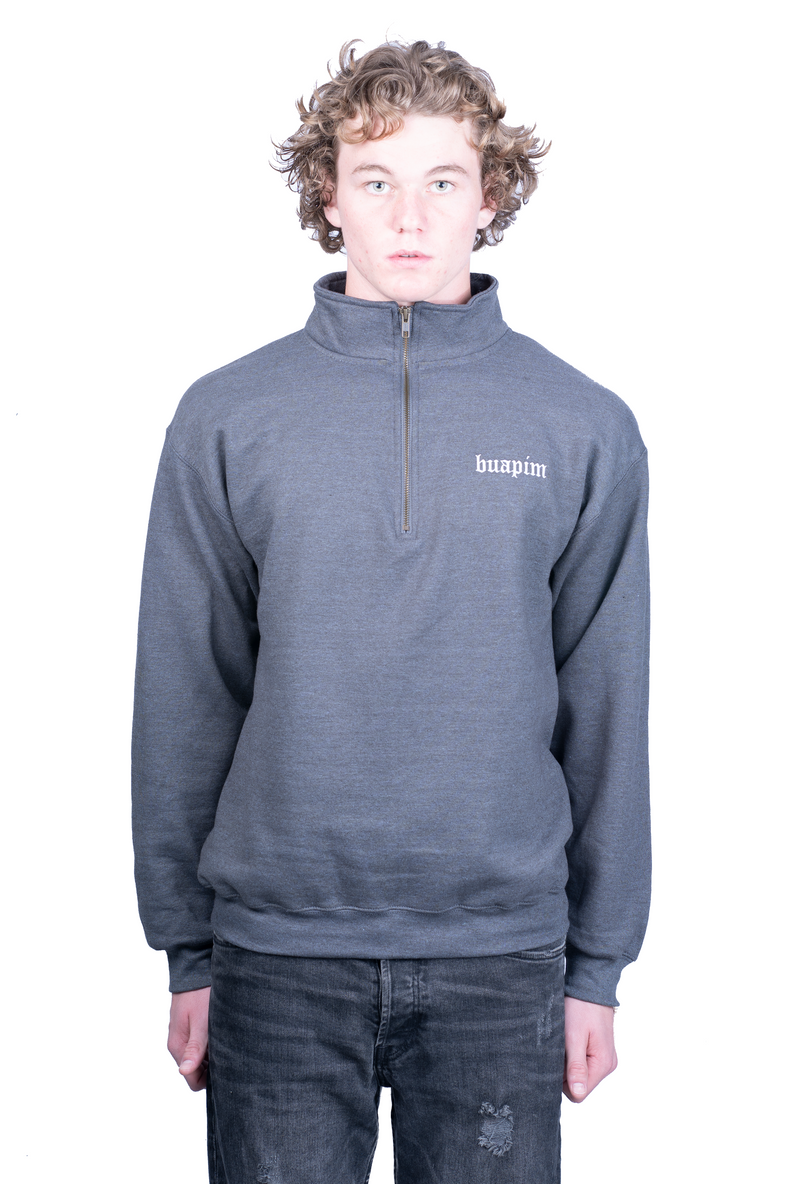 QUARTER ZIP FLEECE TWEED