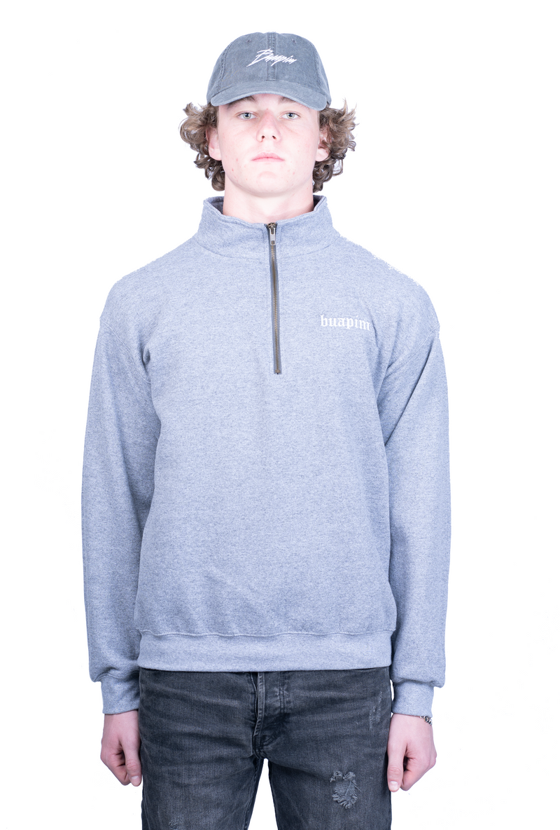QUARTER ZIP FLEECE GREY
