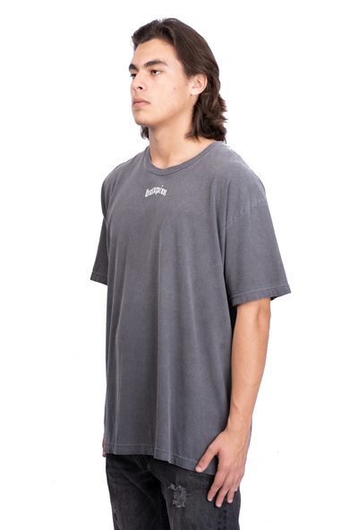 CONCAVE BOXY T-SHIRT WASED BLACK