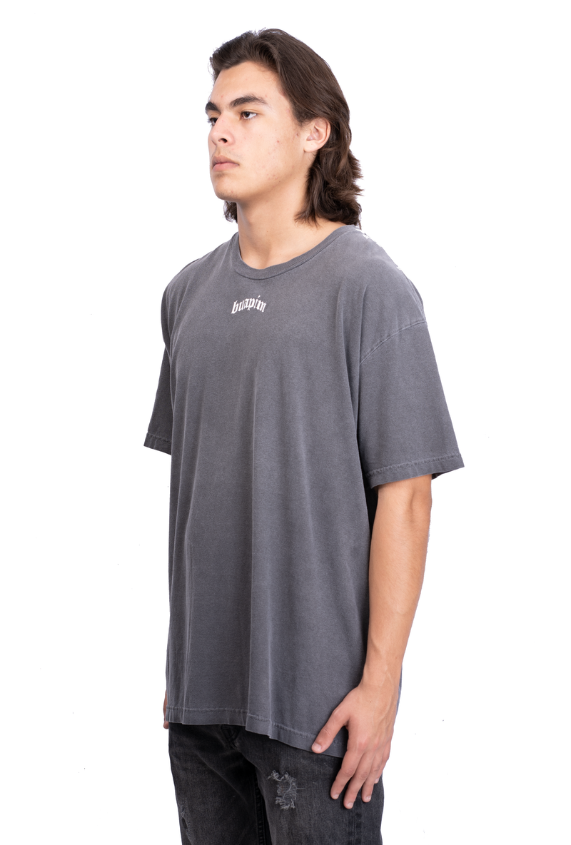 CONCAVE BOXY T-SHIRT WASED BLACK