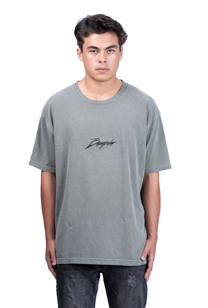 EMBROIDERY SIGNATURE FADED GREEN
